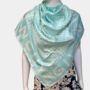 NWT GIVENCHY 4G Monogram Silk Square Scarf